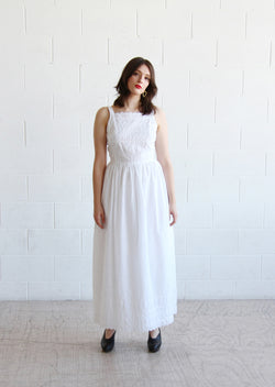 Vintage 1970s LANZ White Eyelet Dress / The JONI Dress / XS/S – Sarah & Ludo