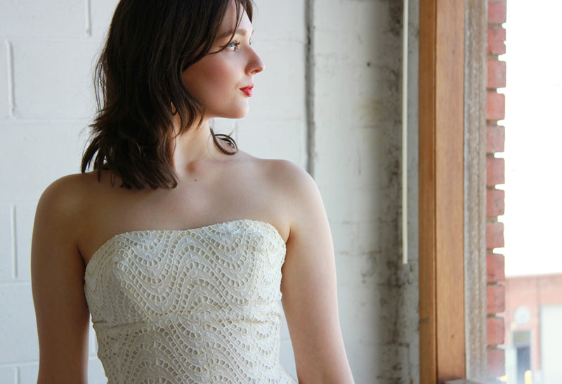 cream 50s dress 50s Cream Dress