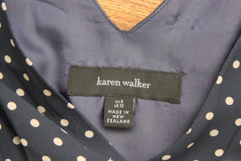 Karen Walker Silk Polka Dot Dress / Designer / S/M